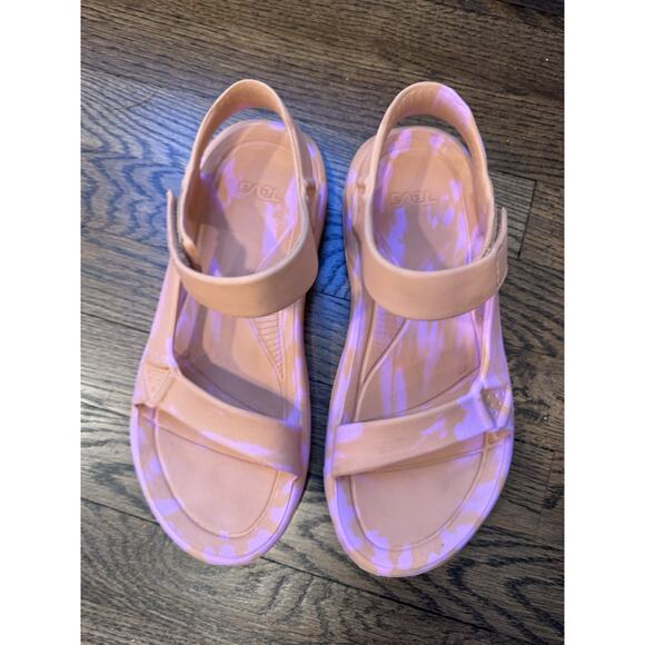 Teva Womens Hurricane Drift Huemix Peach Bloom Swirl Women's Sz 9 - Picture 6 of 10
